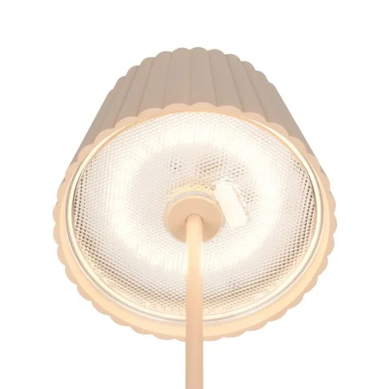 Trio Suarez homokszínű LED kültéri asztali lámpa (TRI-R57706166) LED 1 izzós IP44