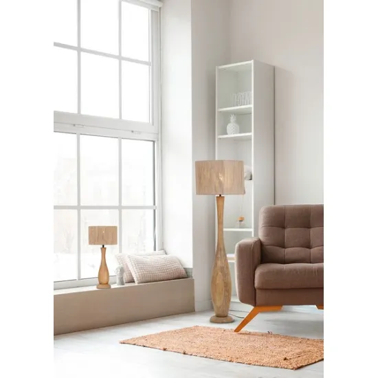 Trio Toba natúr asztali lámpa (TRI-567200130) E27 1 izzós IP20