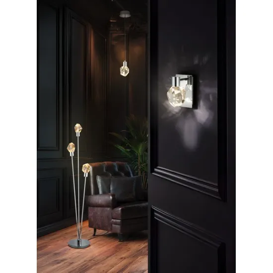 Trio Verano króm LED falikar (TRI-254510106) LED 1 izzós IP20