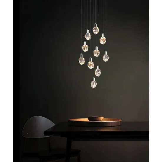 Trio Verano króm LED függesztett lámpa (TRI-354531006) LED 10 izzós IP20