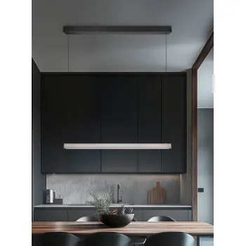 Trio Wallace matt nikkel LED függesztett lámpa (TRI-347910107) LED 1 izzós IP20