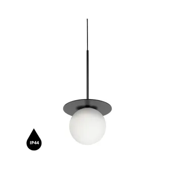 UMMO Lighting Borra  fekete-fehér vízvédett függesztett lámpa (UMM-BRB122PS0) G9 1 izzós IP44