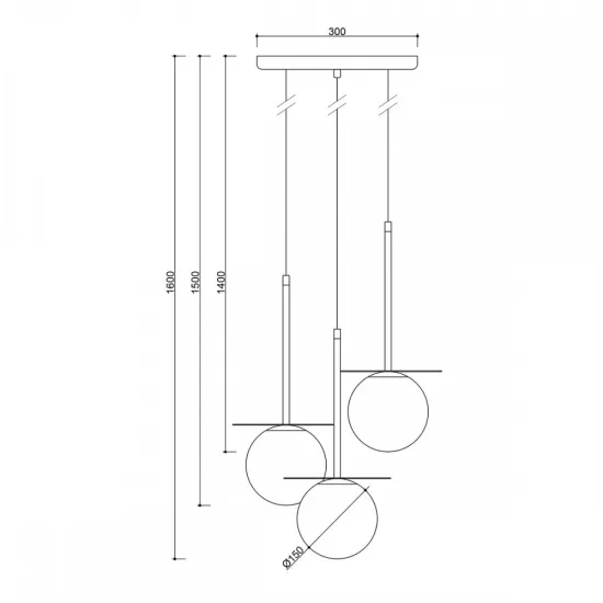 UMMO Lighting Borra  fehér függesztett lámpa (UMM-BRB311P3) G9 3 izzós IP20