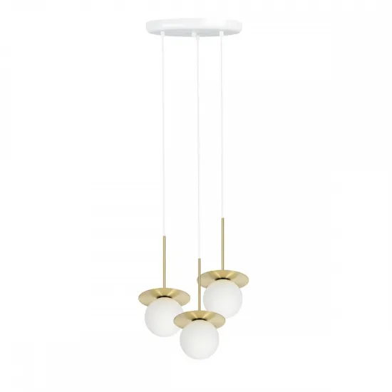 UMMO Lighting Borra  sárgaréz-fehér függesztett lámpa (UMM-BRB331P3) G9 3 izzós IP20