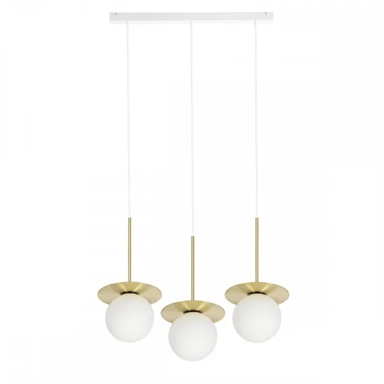 UMMO Lighting Borra  sárgaréz-fehér függesztett lámpa (UMM-BRB331PL) G9 3 izzós IP20