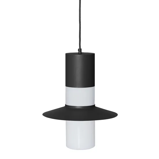 UMMO Lighting Caponio  fekete-fehér függesztett lámpa (UMM-CPA122P0) E27 1 izzós IP20