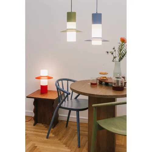 UMMO Lighting Caponio  fekete-fehér asztali lámpa (UMM-CPS122P1) E27 1 izzós IP20