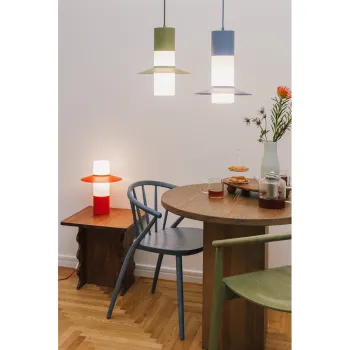 UMMO Lighting Caponio  kék-fehér asztali lámpa (UMM-CPS199P1) E27 1 izzós IP20