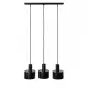 UMMO Lighting Enkel  fekete függesztett lámpa (UMM-EN3322P0) E27 3 izzós IP20