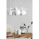 UMMO Lighting Enkel  fehér függesztett lámpa (UMM-EN4411P0) E27 4 izzós IP20