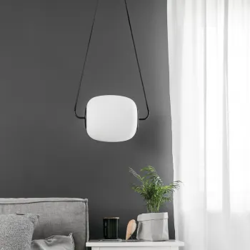 UMMO Lighting Epli  fekete-fehér függesztett lámpa (UMM-EP0122P0) E27 1 izzós IP20