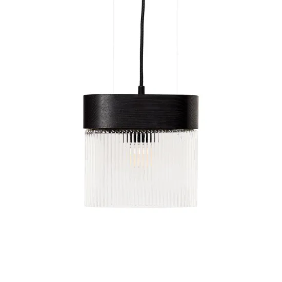 UMMO Lighting Flumina  fekete-átlátszó függesztett lámpa (UMM-FLA132P0) E14 1 izzós IP20