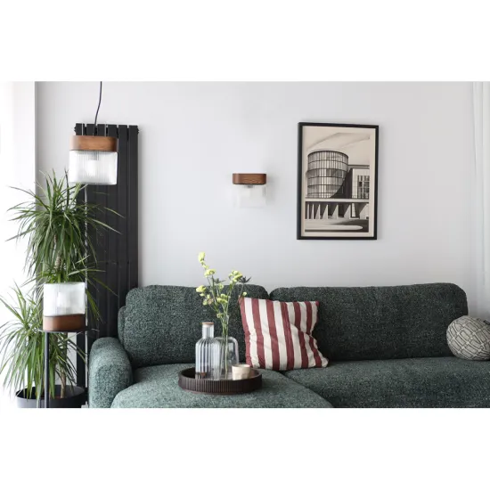 UMMO Lighting Flumina  barna-átlátszó asztali lámpa (UMM-FLS122P1) E14 1 izzós IP20