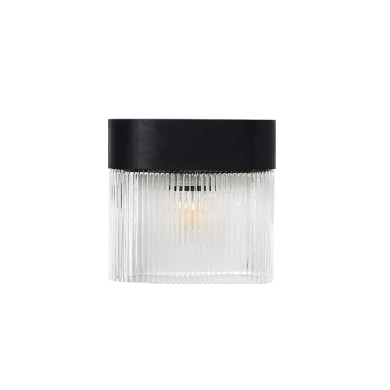 UMMO Lighting Flumina  fekete-átlátszó fali lámpa (UMM-FLWA13000) E14 1 izzós IP20