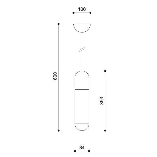 UMMO Lighting Funsui  fehér függesztett lámpa (UMM-FNA111P0) E14 1 izzós IP20