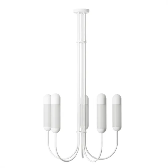 UMMO Lighting Funsui  fehér kristály csillár (UMM-FNB511R03) E14 5 izzós IP20