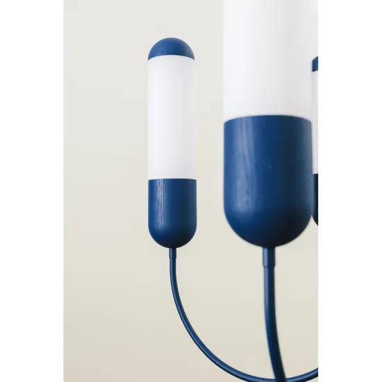 UMMO Lighting Funsui  fekete-fehér kristály csillár (UMM-FNB522R02) E14 5 izzós IP20