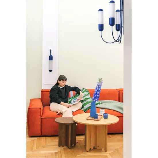 UMMO Lighting Funsui  fekete-fehér kristály csillár (UMM-FNB522R03) E14 5 izzós IP20