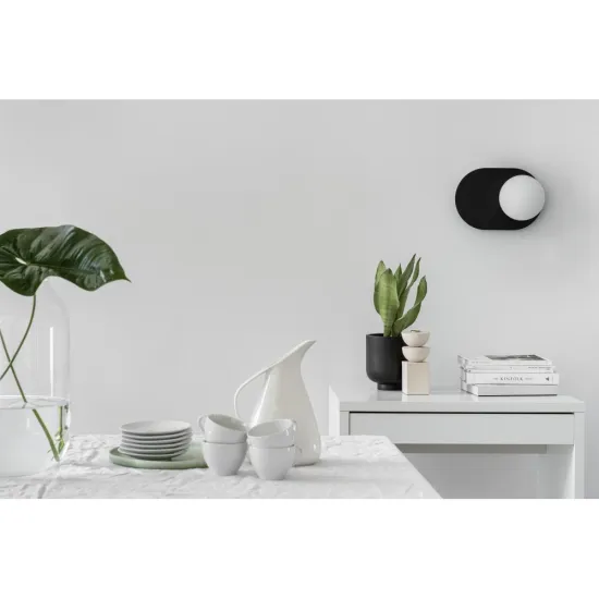 UMMO Lighting Hanea  fekete-fehér vízvédett fali lámpa (UMM-HA0120S0) G9 1 izzós IP44