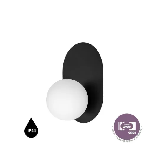 UMMO Lighting Hanea  fekete-fehér vízvédett fali lámpa (UMM-HA0120S0) G9 1 izzós IP44