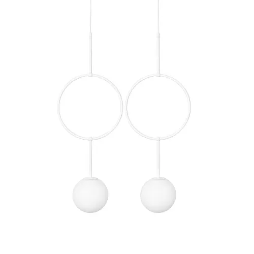 UMMO Lighting Isuulla  fehér függesztett lámpa (UMM-ISB211P0) G9 2 izzós IP20