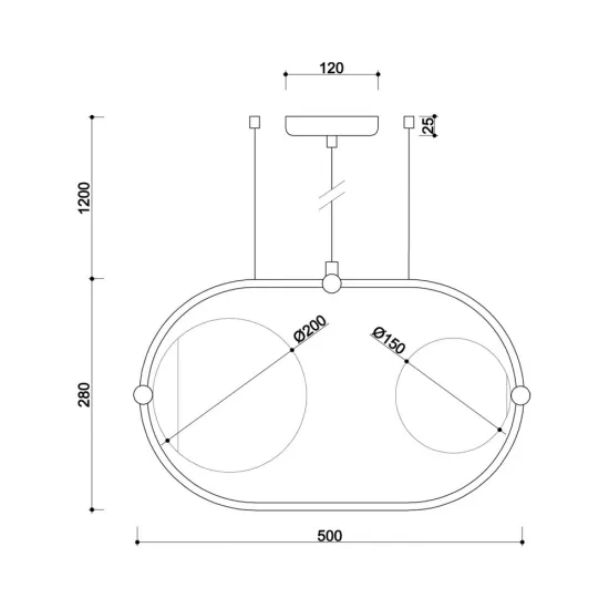 UMMO Lighting Koban  fehér vízvédett függesztett lámpa (UMM-KOA211PS0) G9 2 izzós IP44