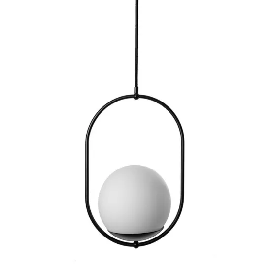 UMMO Lighting Koban  fekete-fehér függesztett lámpa (UMM-KOB122P0) E27 1 izzós IP20