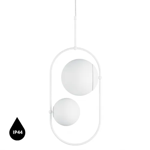 UMMO Lighting Koban  fehér vízvédett függesztett lámpa (UMM-KOC211PS0) G9 2 izzós IP44