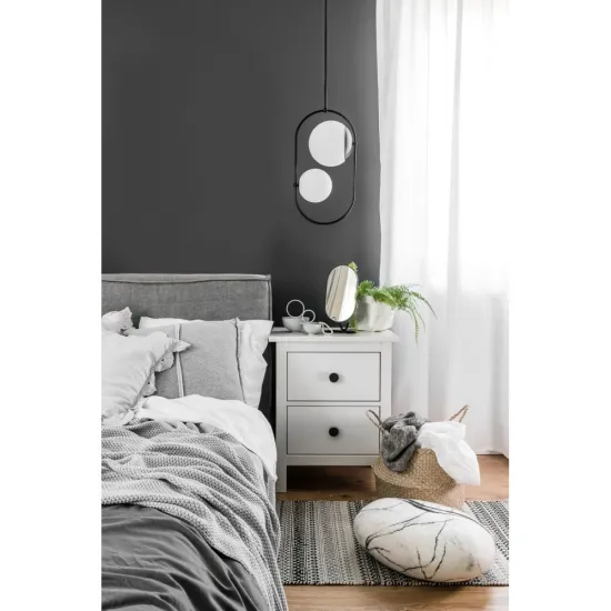 UMMO Lighting Koban  fekete-fehér függesztett lámpa (UMM-KOC222P0) G9 2 izzós IP20