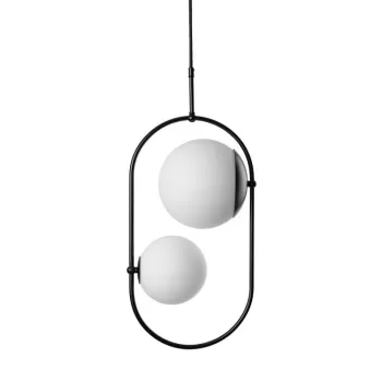 UMMO Lighting Koban  fekete-fehér függesztett lámpa (UMM-KOC222P0) G9 2 izzós IP20