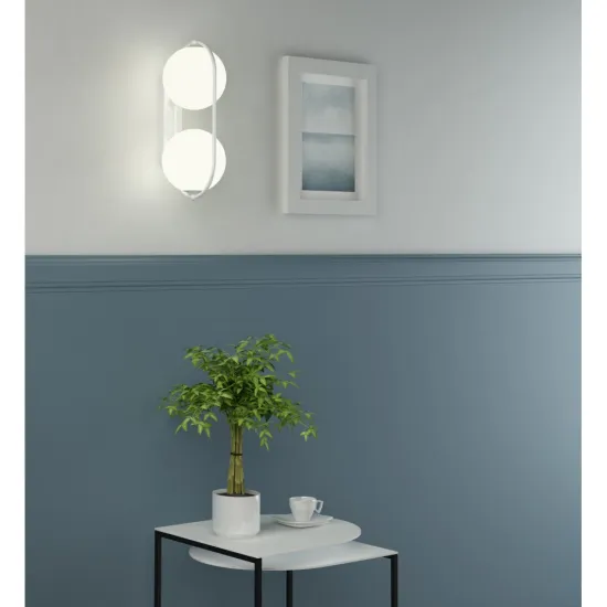 UMMO Lighting Koban  fehér fali lámpa (UMM-KOE11000) G9 2 izzós IP20