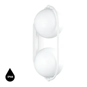 UMMO Lighting Koban  fehér vízvédett fali lámpa (UMM-KOE110S0) G9 2 izzós IP44