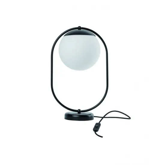 UMMO Lighting Koban  fekete-fehér asztali lámpa (UMM-KOS122P1) E27 1 izzós IP20