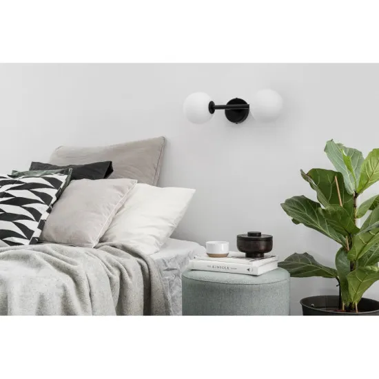 UMMO Lighting Kop  fekete-fehér fali lámpa (UMM-KPB22000) G9 2 izzós IP20