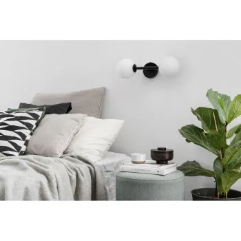 UMMO Lighting Kop  fekete-fehér vízvédett fali lámpa (UMM-KPB220S0) G9 2 izzós IP44