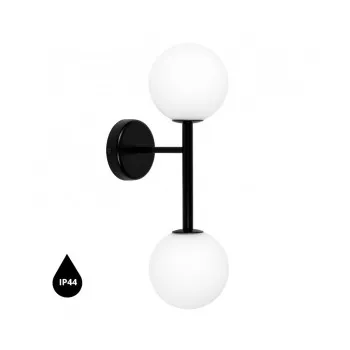 UMMO Lighting Kop  fekete-fehér vízvédett fali lámpa (UMM-KPB220S0) G9 2 izzós IP44