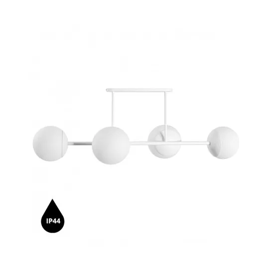 UMMO Lighting Kop  fehér vízvédett mennyezeti lámpa (UMM-KPD410S3) E27 4 izzós IP44