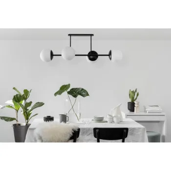 UMMO Lighting Kop  fekete-fehér mennyezeti lámpa (UMM-KPD42003) E27 4 izzós IP20