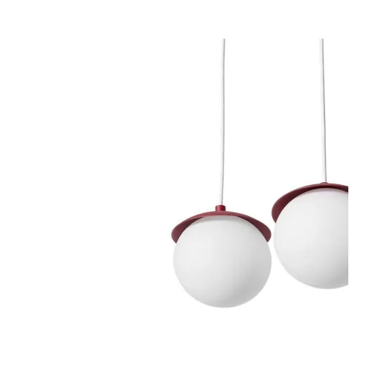 UMMO Lighting Kuul  burgundi függesztett lámpa (UMM-KLA341P0) G9 3 izzós IP20