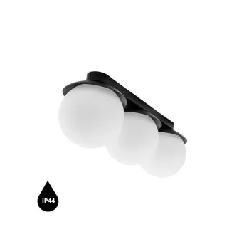 UMMO Lighting Kuul  fekete-fehér mennyezeti lámpa (UMM-KLB320S0) G9 3 izzós IP44