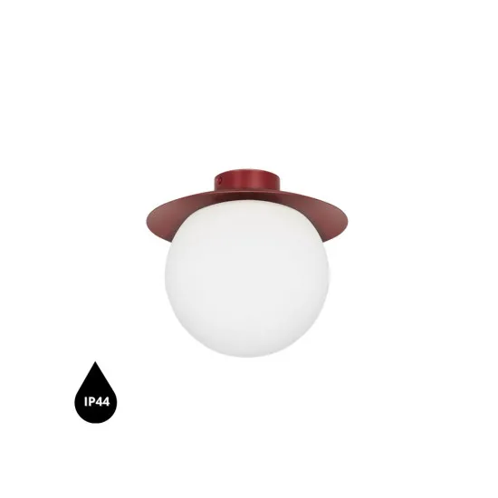 UMMO Lighting Kuul  burgundi-fehér mennyezeti lámpa (UMM-KLC140S0) E27 1 izzós IP44
