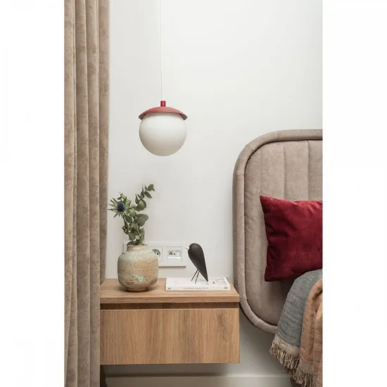 UMMO Lighting Kuul  burgundi-fehér függesztett lámpa (UMM-KLF141P0) G9 1 izzós IP20