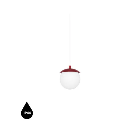 UMMO Lighting Kuul  burgundi-fehér függesztett lámpa (UMM-KLF141PS0) G9 1 izzós IP44