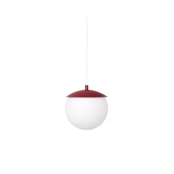 UMMO Lighting Kuul  burgundi-fehér függesztett lámpa (UMM-KLG141P0) E27 1 izzós IP20