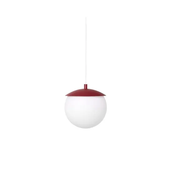 UMMO Lighting Kuul  burgundi-fehér függesztett lámpa (UMM-KLG141P0) E27 1 izzós IP20