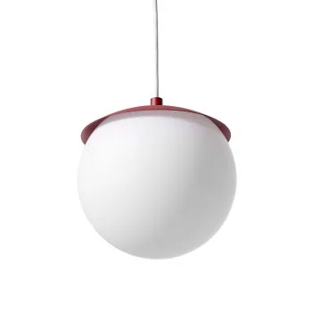 UMMO Lighting Kuul  burgundi-fehér függesztett lámpa (UMM-KLG141PS0) E27 1 izzós IP44
