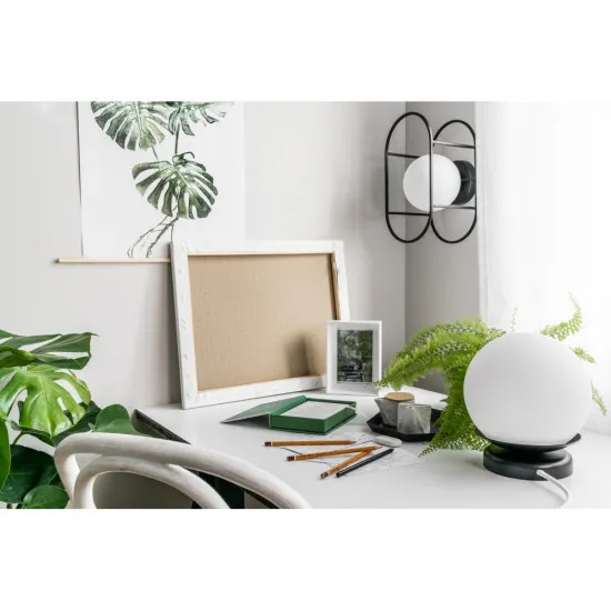 UMMO Lighting Kuul  fekete-fehér asztali lámpa (UMM-KLS122P1) E27 1 izzós IP20