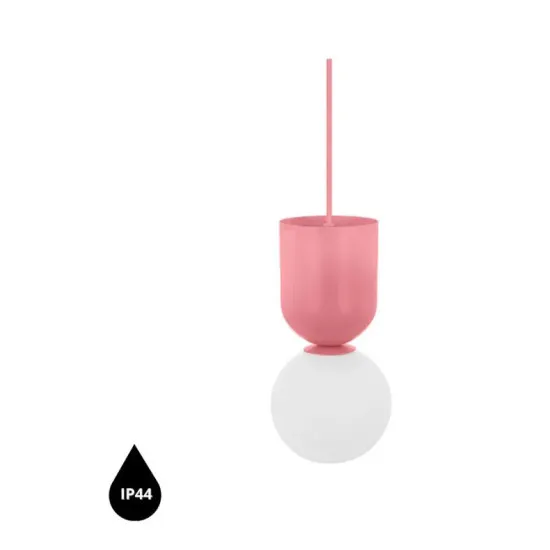 UMMO Lighting Luoti  rózsaszín-fehér vízvédett függesztett lámpa (UMM-LUA188PS0) G9 1 izzós IP44
