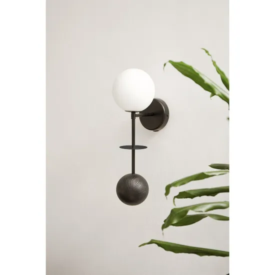 UMMO Lighting Oio  fekete-fehér fali lámpa (UMM-OIB12000) G9 1 izzós IP20