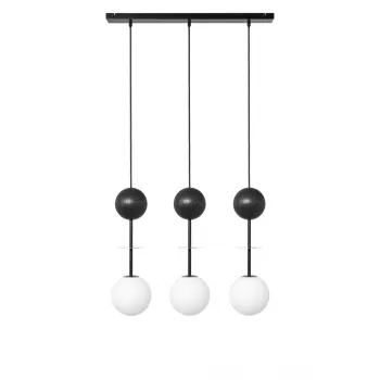 UMMO Lighting Oio  fekete-fehér függesztett lámpa (UMM-OIL332P0) G9 3 izzós IP20